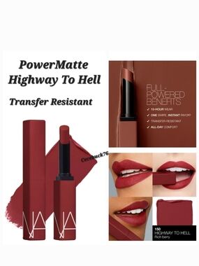 🌺NARS Highway To Hell PowerMatte Lipstick Transfer Resistent Long Wear